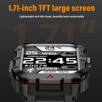 LAXASFIT 2024 Smartwatch with Bluetooth Call & Health Monitoring